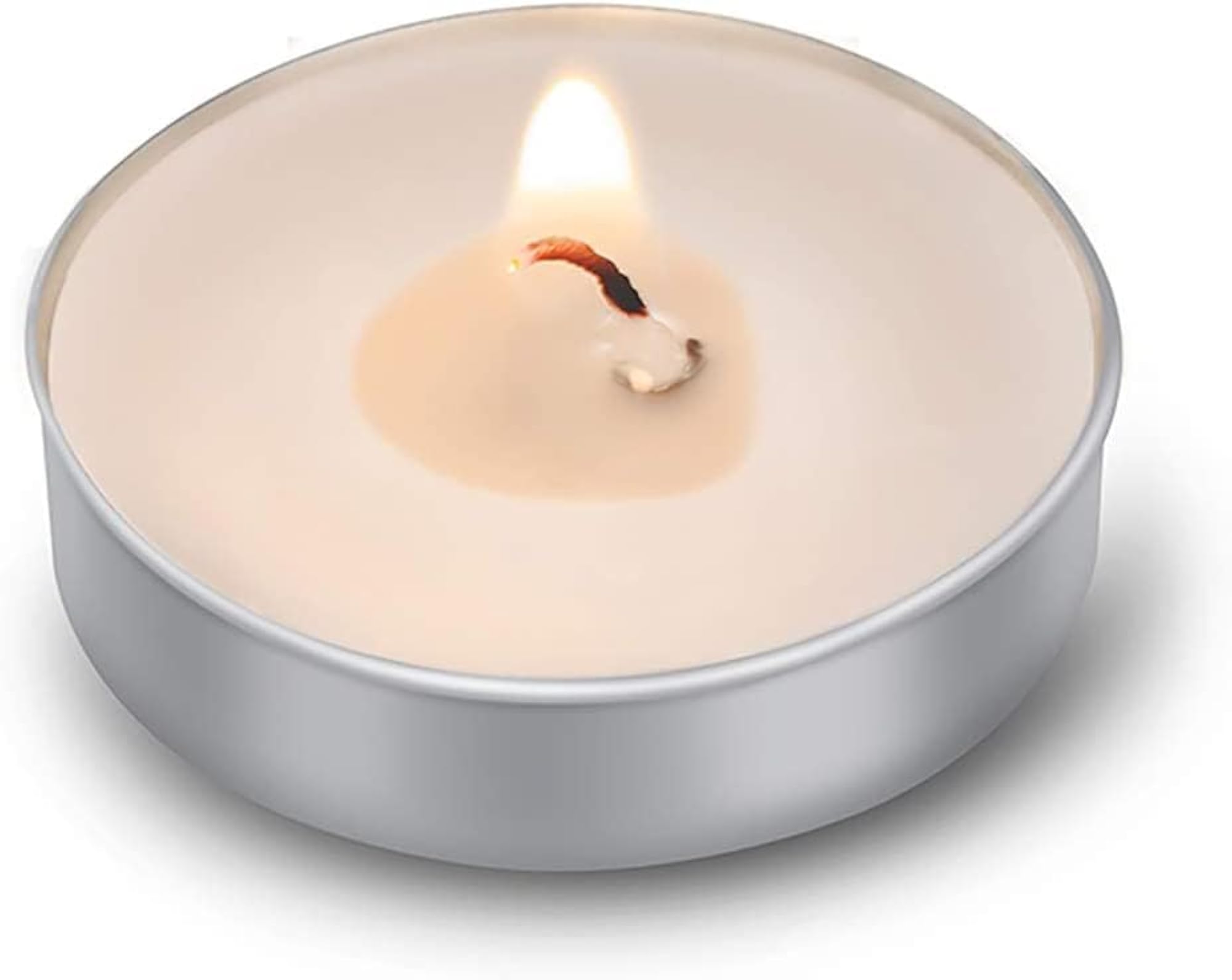 Unscented White Tealight Candles, 50 Pack for Events